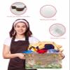 Large Storage Baskets Bins 2 Pack Easter Bunny Collapsible Storage Box Laundry Organizer for Closet Shelf Nursery Kids Bedroom Spring Flower Chicken Eggs Wood Pink Buffalo Check view 4