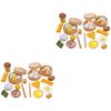 TOYANDONA 58 Pcs Sets Steamed Buns Cooking Toy Kid Kitchen Toy Child Safe Abs Educational Playset view 1