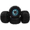 HIRCQOO 2.2" Rubber Tires Inflatable OD135mm & 12mm Hex Hub Plastic Beadlock Wheel Rims Compatible with Axial SCX10 Tamiya CC01 TF2 Traxxas 1/10 RC Monster Truck Crawler (Blue) view 4