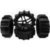 HIRCQOO 1/8 RC Off Road Buggy Snow Sand Paddle Tires &Plastic Wheel Rims 17mm Hex Hub Compatible with HSP Redcat Arrma Typhon 6S Losi Traxxas HPI 1/8 Scale Baja Buggy view 3