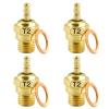 kingsea 4 Pcs Upgrade T2 RC Spark Glow Plugs Hot Spark 70117 Super Duty Nitro Engine Parts Compatible with RC Nitro Engine Car Truck view 1