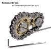 ILYMB Chain Gear Fidget Spinner, Metal Sprocket Chain Fidget Toy, Stress Anxiety Relief Fidget Toy, Bike Chain Gears Novelty Toy,Metal EDC for Anxiety Relieve Boredom ADHD Autism(Gold) view 2