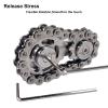 ILYMB Chain Gear Fidget Spinner, Metal Sprocket Chain Fidget Toy, Stress Anxiety Relief Fidget Toy, Bike Chain Gears Novelty Toy,Metal EDC for Anxiety Relieve Boredom ADHD Autism(Silver) view 2