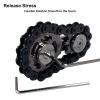 ILYMB Chain Gear Fidget Spinner, Metal Sprocket Chain Fidget Toy, Stress Anxiety Relief Fidget Toy, Bike Chain Gears Novelty Toy,Metal EDC for Anxiety Relieve Boredom ADHD Autism (Black) view 2