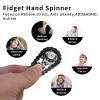 ILYMB Chain Gear Fidget Spinner, Metal Sprocket Chain Fidget Toy, Stress Anxiety Relief Fidget Toy, Bike Chain Gears Novelty Toy,Metal EDC for Anxiety Relieve Boredom ADHD Autism (Black) view 3