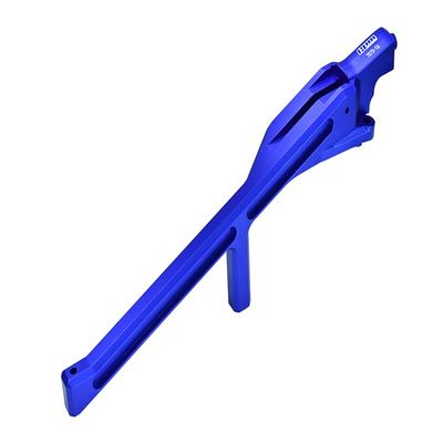 GPM Upgrades Aluminum 7075-T6 Rear Chassis Brace for 1/8 4WD Sledge Monster Truck (95076-4) RC Cars (Blue)