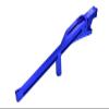 GPM Upgrades Aluminum 7075-T6 Rear Chassis Brace for 1/8 4WD Sledge Monster Truck (95076-4) RC Cars (Blue) view 1