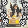 12 Black & White Checkered Balloons, Race Car & Tire Designs, Aluminum Foil Checkered Flag Balloons for Racing Theme Birthday Party Decoration Supplies - 18 Inch view 4