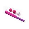 CeleMoon Soft Foam Kids Baseball Bat Toy Set with 3 Balls, 16.5 Inch [Mini Size] for Toddlers Girls Daughters Age 3 Years Old Indoor Outdoor Sport T Ball Bat Playing Game, Pink view 1