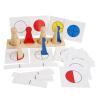 predolo Wooden Math Fractions People Educational Toys Learning Toy for Children Kids Classroom Material view 1