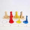 predolo Wooden Math Fractions People Educational Toys Learning Toy for Children Kids Classroom Material view 3
