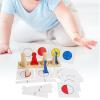 predolo Wooden Math Fractions People Educational Toys Learning Toy for Children Kids Classroom Material view 4