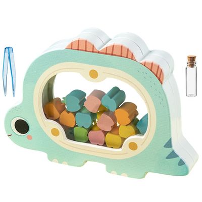 SAFIGLE 1set Wooden Tooth Keepsake Organizer for Teeth Storage for Cherished Childhood Memories for Boy Girl Dragon Design