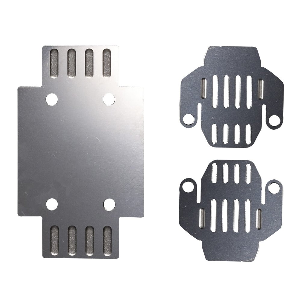 MOOKEENONE 1 Set 1/24 RC Car Metal Body Armor Chassis Bottom Guard for FMS FCX24 Power Wagon