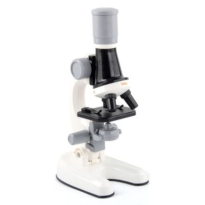 BAHCCE Lab Microscope Slides Children Biological Microscope Microscope Kit 100X-400X-1200X for Kids Microscope Parts (Color : White)