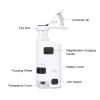 BAHCCE Lab Microscope Slides 80-120X Microscope with Phone Clip LED Lamp Magnifier Microscopes Microscope Parts view 4