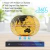 Floating Globe Lamp,6" World Geographic Globes Gold Magnetic Floating Levitating Globe with Lights Home Office Desk Decor Creative Birthday Christmas Gifts,360 Rotating view 2