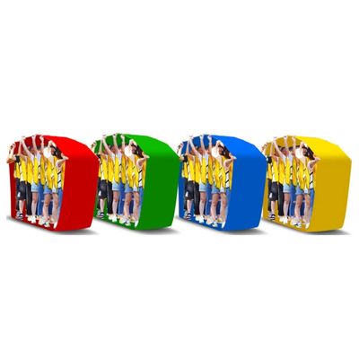 4PCS Teamwork Games Playing Run Mat, Indoor and Outdoor Team Building Activities Field Day Fun Running Race Games (Size : Kids-8M//26FT)