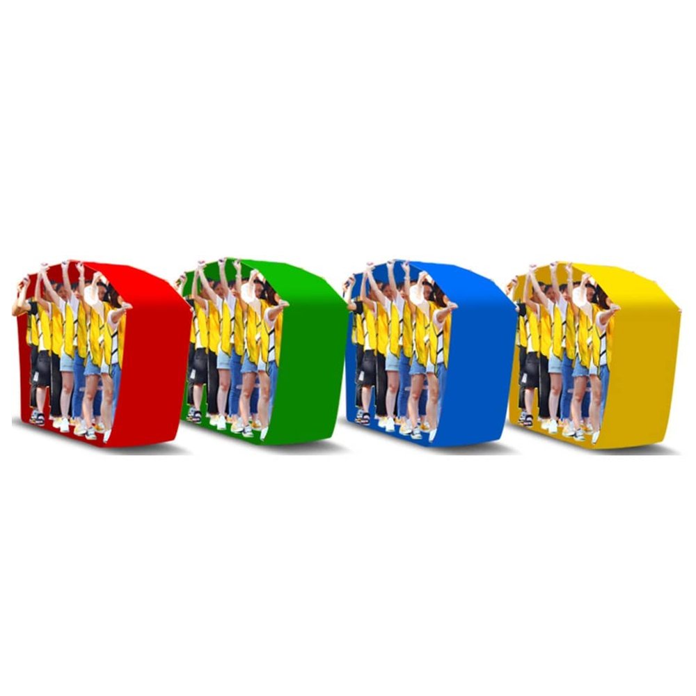 4PCS Teamwork Games Playing Run Mat, Indoor and Outdoor Team Building Activities Field Day Fun Running Race Games (Size : Kids-8M//26FT)