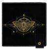 Knana 2Pcs Tarot Card Cloth - Velvet Altar Tarot Cloth with Holder Bag, Golden Bee Pattern - 19.68 x 19.68 inches - Black view 1