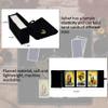 Knana 2Pcs Tarot Card Cloth - Velvet Altar Tarot Cloth with Holder Bag, Golden Bee Pattern - 19.68 x 19.68 inches - Black view 3