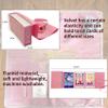 Knana Tarot Card Cloth & Holder - Velvet Altar Tarot Cloth, 19.68 by 19.68 inches - Pink, Golden Bee Pattern view 3