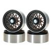 LAFEINA Metal 1.9 inch Beadlock Wheel Rim for 1:10 RC Crawler Car SCX10 90046 AXI03007 D90 MST KM2 Yikong Trax TRX (4PCS) view 1