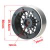 LAFEINA Metal 1.9 inch Beadlock Wheel Rim for 1:10 RC Crawler Car SCX10 90046 AXI03007 D90 MST KM2 Yikong Trax TRX (4PCS) view 2