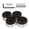 LAFEINA Metal 1.9 inch Beadlock Wheel Rim for 1:10 RC Crawler Car SCX10 90046 AXI03007 D90 MST KM2 Yikong Trax TRX (4PCS) view 3