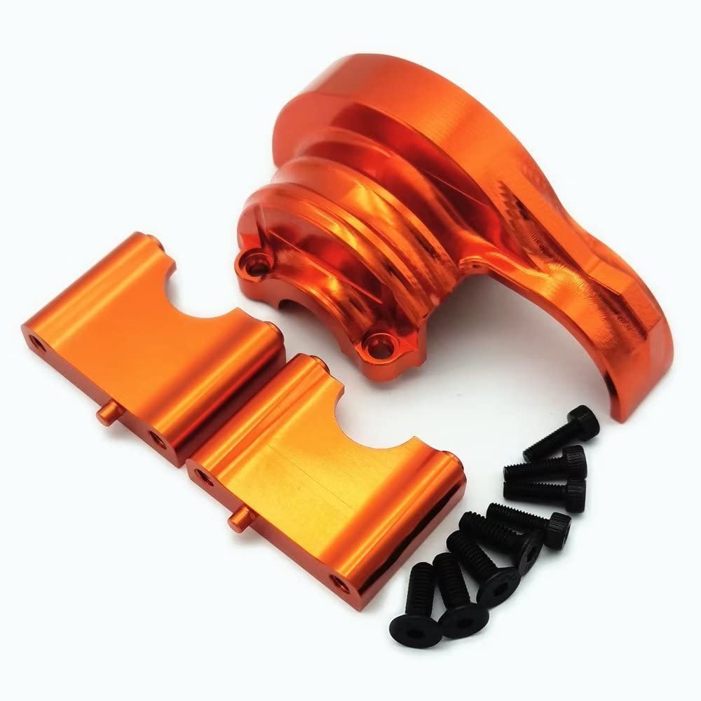 Aluminum Center Differential Gearbox Gear Cover Orange for Traxxas 1/8 Sledge 9584