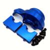 Aluminum Center Differential Gearbox Gear Cover Blue for Traxxas 1/8 Sledge 9584 view 2