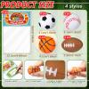 Zhanmai 36 Pcs Valentines Day Sport Stress Balls with Gift Cards for Kids Valentines Basketball Baseball Football Party Favors Supplies for Stuffers Piata Filler Classroom School Exchange Prize view 2