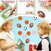 Zhanmai 36 Pcs Valentines Day Sport Stress Balls with Gift Cards for Kids Valentines Basketball Baseball Football Party Favors Supplies for Stuffers Piata Filler Classroom School Exchange Prize view 4