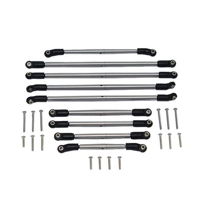 GPM for Axial SCX10 III Jeep Gladiator AXI03006T1/T2 Stainless Steel Pros and Cons Adjustable Full Vehicle Pull Rod