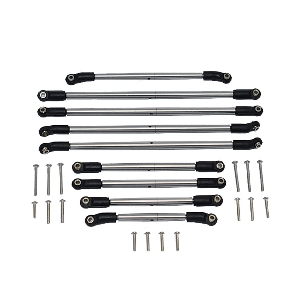 GPM for Axial SCX10 III Jeep Gladiator AXI03006T1/T2 Stainless Steel Pros and Cons Adjustable Full Vehicle Pull Rod