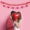 23pcs Red Happy Valentines Day Banner, Romantic Glitter Valentines Day Decorations Banners with Pink&Red Heart Banner for Valentine's Day view 4