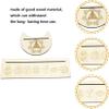 Jayiaine Wooden Tarot Card Stand Holder 2 Set, Moon Phase Tarot Card Altar Stand Moon Shape and Card Holder for Witch Divination Tools Tarot Reading Accessories,1 view 3