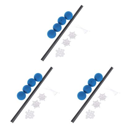 TOYANDONA 3pcs Set for Helicopters Training Gear Kit Blue Sponge Balls Lightweight Sturdy for Beginners Experts