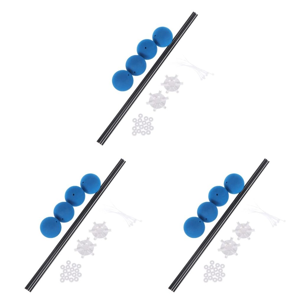 TOYANDONA 3pcs Set for Helicopters Training Gear Kit Blue Sponge Balls Lightweight Sturdy for Beginners Experts
