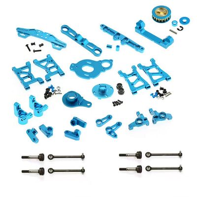 Lifehead for Tamiya 1/10 XV01 Full Set Aluminum Metal Upgrade Kit Suspension arm Steering Blocks Short axis Carrier Steering Bell Cover Assembly Assembly Universal Shaft