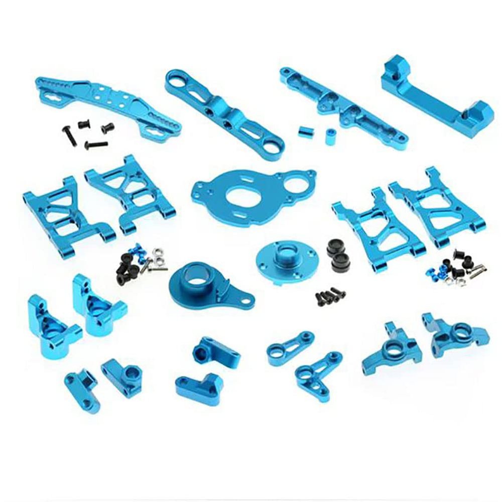 Lifehead for Tamiya 1/10 XV01 Full Set Aluminum Metal Upgrade Kit Suspension arm Steering Blocks Short axis Carrier Steering Bell Cover Assembly Assembly Universal Shaft