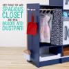 Lil' Jumbl Kids Washer and Dryer Playset, Wooden Children's Pretend Laundry Set, Includes Broom, Dustpan, Iron, Hangers & Basket, Realistic Laundry Room for Kids view 4