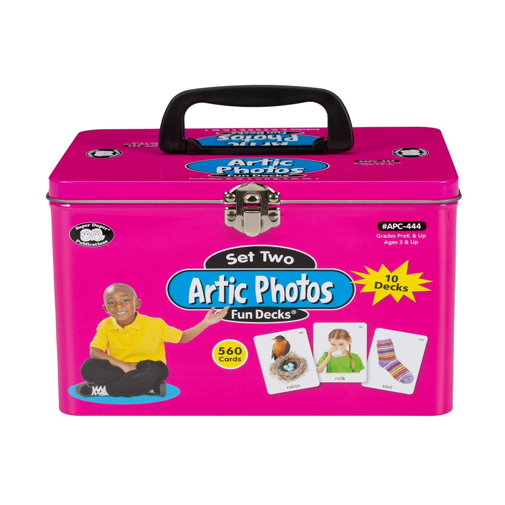 Super Duper Publications | Set of 10 Articulation Photo Fun Deck Flash Cards (Combo Set Two) - New Revised Color Photos | Speech Therapy | Educational Learning Resource for Children
