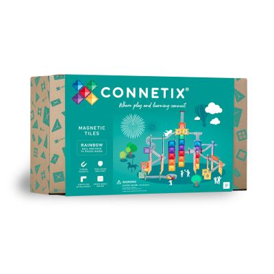 CONNETIX Rainbow Ball Run Pack, 92 Pieces
