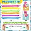 Kids Valentines Day Gifts for Class - 24 Pack Valentines Gift Cards with Glow in The Dark Dinosaur Stretchy String Toys for School Classroom Exchange Gifts, Toddlers Girls Boys Valentines Gifts view 4