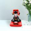 Japanese Dancer Black Solar Car Bobblehead Toy Decoration 7325-4 view 3