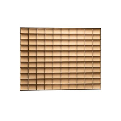 Alejandro Cortes 1:64 Scale Display Case for Diecast Cars | Wall-Mounted Organizer Shelf Classic MDF Design for 110 Mini Vehicles, Toy Cars & Figures