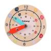 leasote Wooden Clock Toy Bright Color Toddlers Preschool Learning Educational Alarm Clock Cognize Time Anti-Falling Wooden Color view 1
