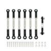 7PCS Adjustable Metal Pull Rod Link Rod Linkage for 1/10 Traxxas Slash 4X4 / 2WD Short Course Car Upgrade Parts (Color : Black) view 1