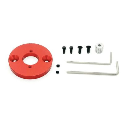 MN86 390 to 540/550 Motor Converter with 13T Gear for MN86s MN86k MN86KS G500 1/12 RC Car Upgrade Parts Accessories (Color : Red)